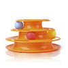 Tower of Tracks Ball and Track Interactive Toy for Cats, Fun Cat Game Intelligence Triple Play Disc Cat For Toy Balls