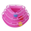 Tower of Tracks Ball and Track Interactive Toy for Cats, Fun Cat Game Intelligence Triple Play Disc Cat For Toy Balls