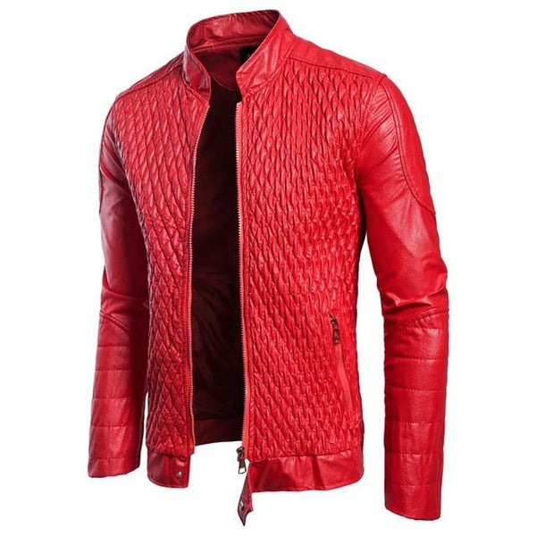 Fashion men leather jacket Spring autumn Casual PU coat mens motorcycle leather jacket