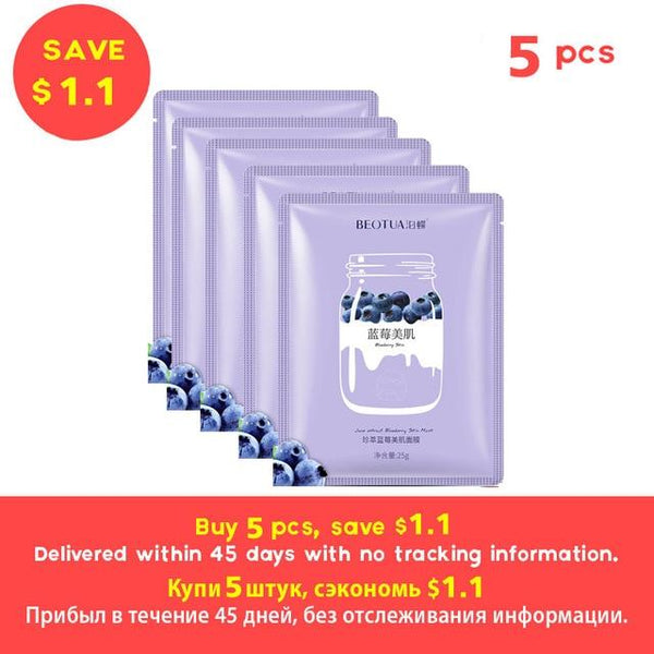 BEOTUA Face Mask Natural Fruit Extracts Hyaluronic Acid Facial Masks Moisturizing anti acne aging whitening Skin Care Masks