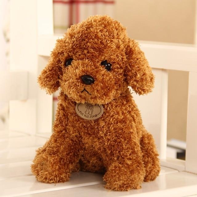 18CM Cute Simulation Puppy Plush Toys Teddy Dog Kids Dolls Curly Stuffed Pet Soft Anime Decor Collection Toys For Children Kids