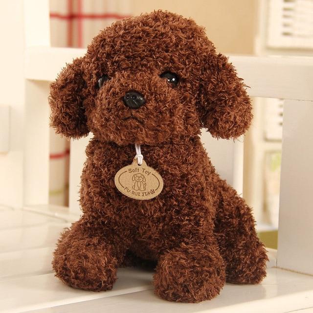 18CM Cute Simulation Puppy Plush Toys Teddy Dog Kids Dolls Curly Stuffed Pet Soft Anime Decor Collection Toys For Children Kids