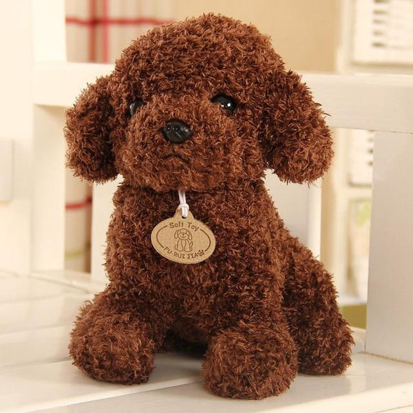 18CM Cute Simulation Puppy Plush Toys Teddy Dog Kids Dolls Curly Stuffed Pet Soft Anime Decor Collection Toys For Children Kids