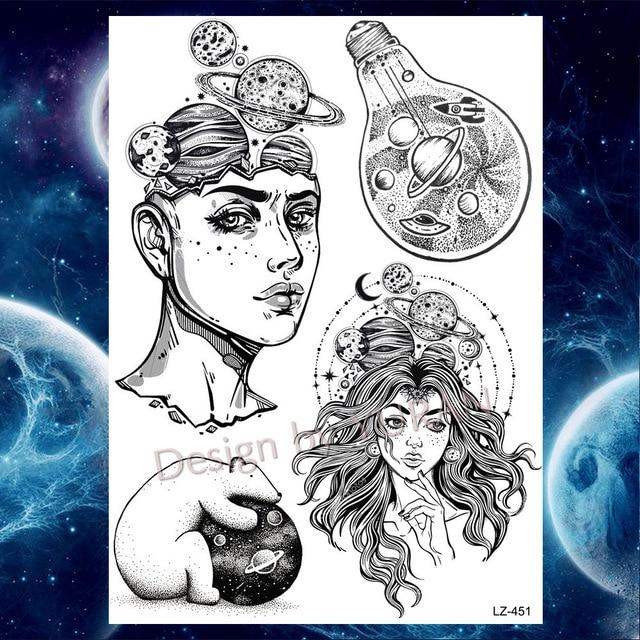 Roses Waterproof Temporary Tattoo Stickers Women Dating Makeup Back Art Tattoo Paste 21x15CM Large Body Arm Chest Tatoo Wall