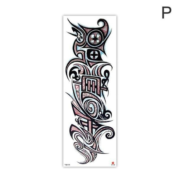 Arm Sleeve Tattoo Sketch Lion Tiger Waterproof Temporary Tattoo Sticker Wild Fierce Animal Men Full Bird Totem Tattoo 48cmx17cm