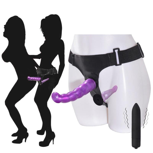 Strapon Double Dildos Adult Sex Toy For Women Panties Ultra Elastic Harness Strap On Dildo Lesbian Sex Products Vibrator