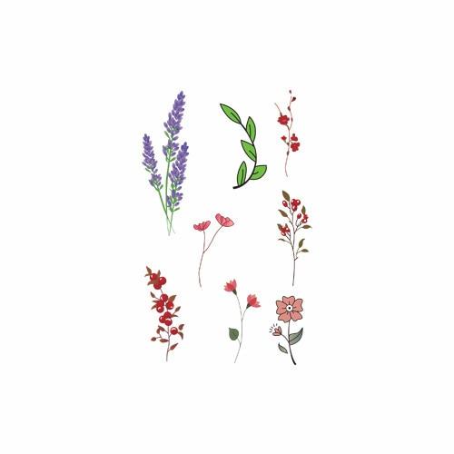 Lotus Flowers Big Temporary Tattoo Sticker Waterproof Women Girls Back Shoulder Chest Fake Tattoos 11X15cm