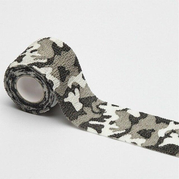 5 x 4.5CM Camouflage Camo Elastoplast Adhesive Bandage Wrap Stretch Self Adherent Tape Wrist Ankle Slices Tattoo Grip Accessory