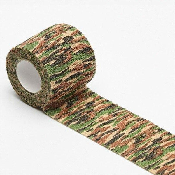 5 x 4.5CM Camouflage Camo Elastoplast Adhesive Bandage Wrap Stretch Self Adherent Tape Wrist Ankle Slices Tattoo Grip Accessory