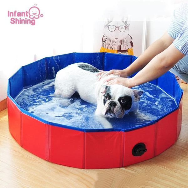 Infant Shining Pet Dog Bath Foldable Bathtub Large Dog Summer Swimming Pool Bathtub Bath Bucket Tub Pet Accessories for Cat Dog