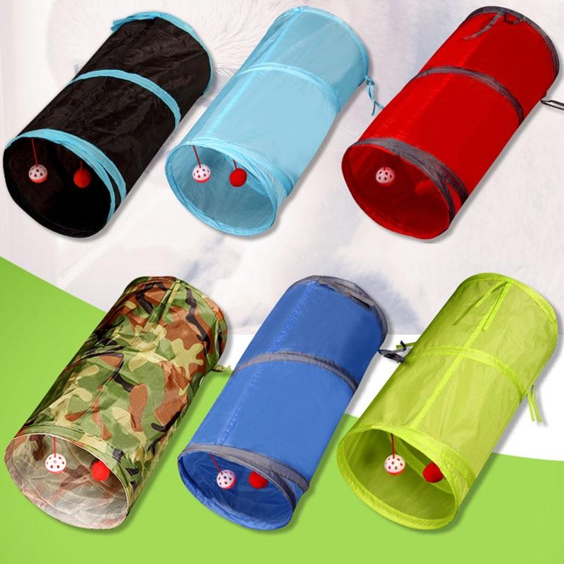 Pet Tunnel Cat Play Tunnel Foldable Cat Tunnel Kitten Toy Bulk Toys Rabbit Tunnel Cat Cave CRYXL44