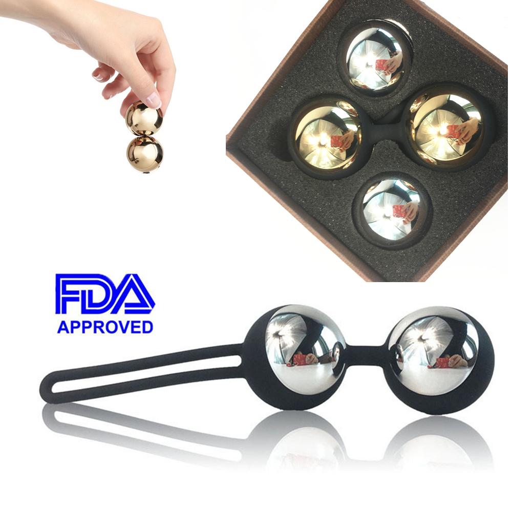 Ben Wa Weighted Balls Magnetic Metal Kegel Exercise Training for Women Vaginal Tightening Pelvic Floor Bladder Control Sex Balls