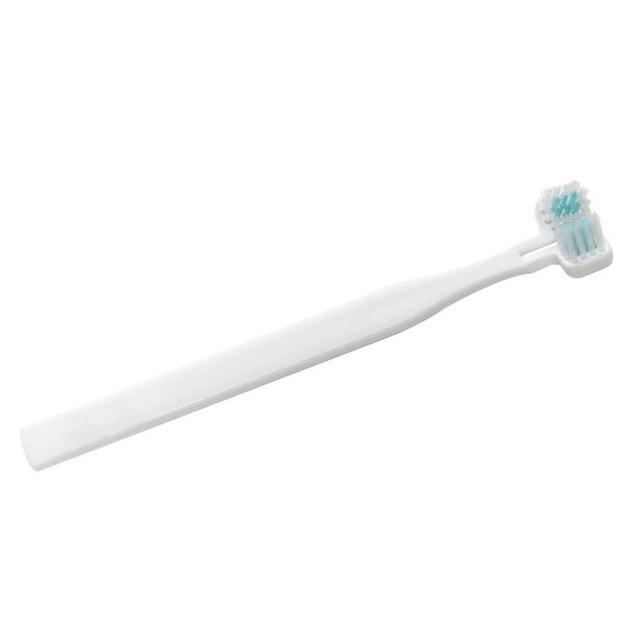 Pet Dog Double Heads Toothbrush Teeth Oral Care Brushing Cleaner Breath Freshener Dog Cats Grooming Washing Gadgets