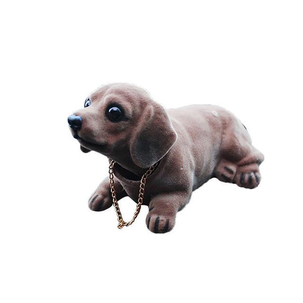 kongyide Car Ornaments Cute Creative Car Doll Shaking Head Dog Ornaments Car Interior Decorations  mar13