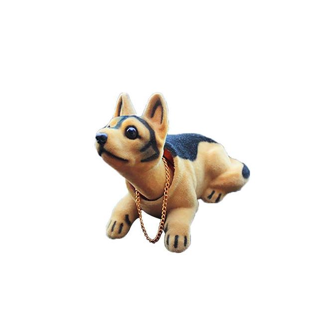 kongyide Car Ornaments Cute Creative Car Doll Shaking Head Dog Ornaments Car Interior Decorations  mar13
