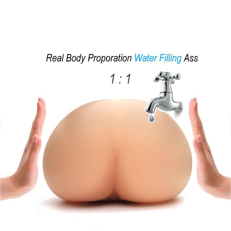 Solo Flesh Water Injected Air Inflation Artificial Vagina Real Pussy Pocket Pussy Male Masturbator for Man Male Sex Toy for Men