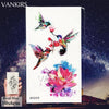 3D Watercolor Temporary Tattoo Birds Women Hands Arm Tattoo Stickers Hummingbird Flash Girls Body Cosmetic Waterproof Tatoos DIY