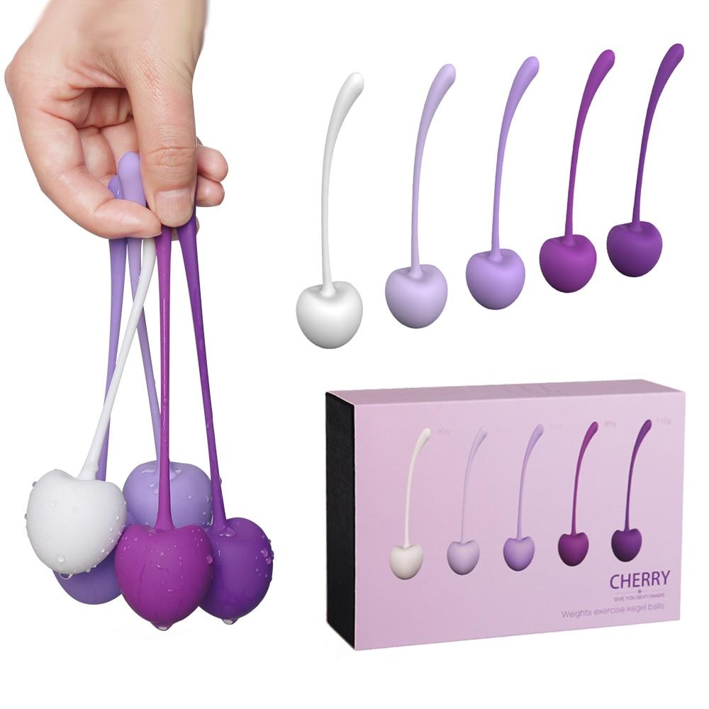 Sex Product Medical Silicone Weights Exercise Kegel Ball Vaginal Tighten Ben Wa Ball Vagina Ball Geisha Balls Sex Toys for Woman