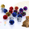 1pc Cat Feather Toy Cat Stick Feather Wand With Small Bell Mouse Cage Toys Plastic Artificial Colorful Cat Teaser Toy Cat Balls