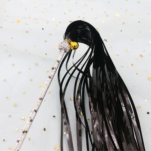 Pet Toys Teasing Cute Wand Training Interactive Acrylic Teaser Funny Cat Stick Tassels Dangler Rod Kitten Feather Bell