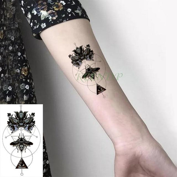 Waterproof Temporary Tattoo sticker Biological hazard  Biohazard danger tatto flash tatoo fake tattoos for men women