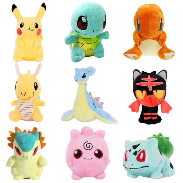 pikachu Bulbasaur Squirtle Charmander stuffed toy Collection hobby doll Anime peripheral plush doll children's day Event gift