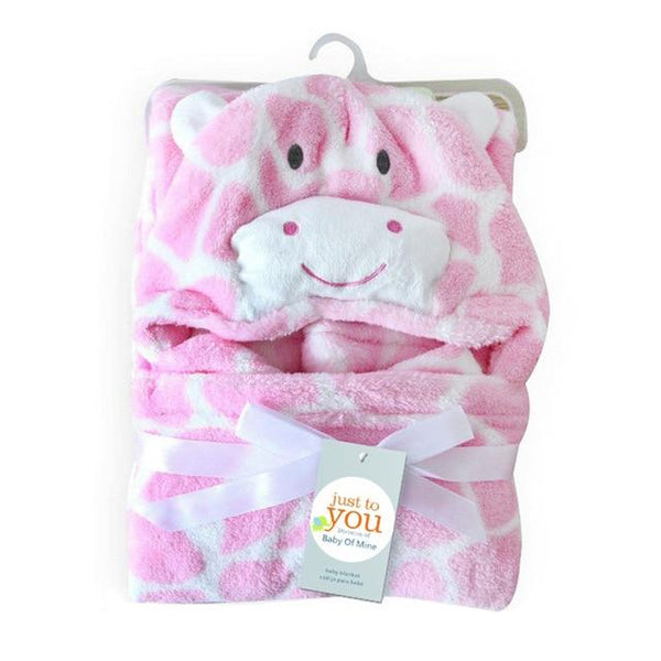 Lovely fleece baby bath towel cute animal shape kid hooded baby towel bathrobe cloak baby receiving blanket neonatal hold to be