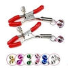 2Pcs Double Bells Nipple Clamps Flirting Teasing Breast Clips Fetish Bondage SM Games Erotic Toys For Adults Women Sex Products