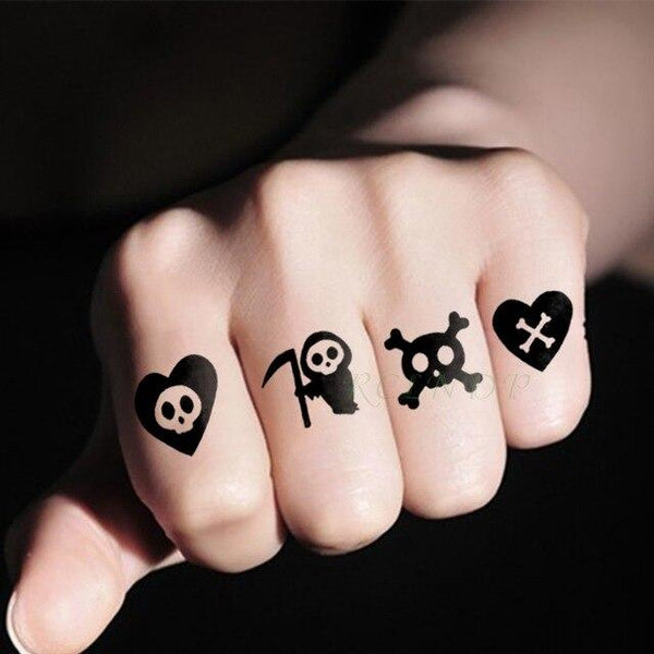 Waterproof Temporary Tattoo Sticker small cross sun and moon on finger ear tatto flash tatoo fake tattoos for girl women men
