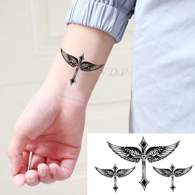 Waterproof Temporary Tattoo Sticker small cross sun and moon on finger ear tatto flash tatoo fake tattoos for girl women men