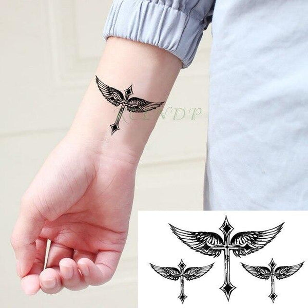Waterproof Temporary Tattoo Sticker small cross sun and moon on finger ear tatto flash tatoo fake tattoos for girl women men
