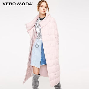 Vero Moda new 90% white duck down side pocket long down jacket women