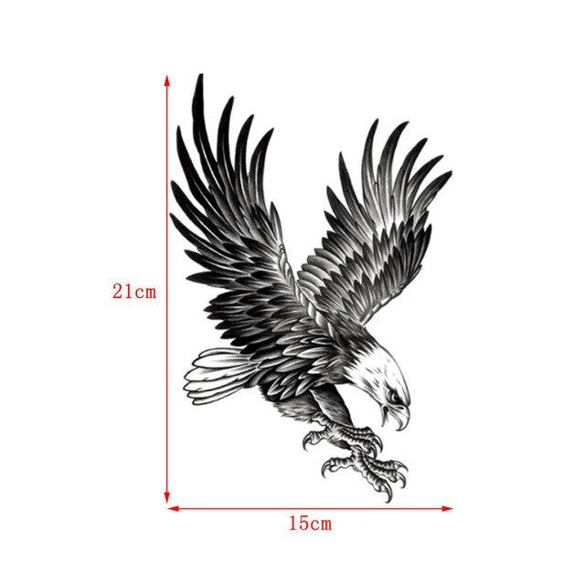 New Eagle Waterproof Temporary Body Art Arm Shoulder Chest Tattoo Sticker Women/Men Free Shipping Hot Sale
