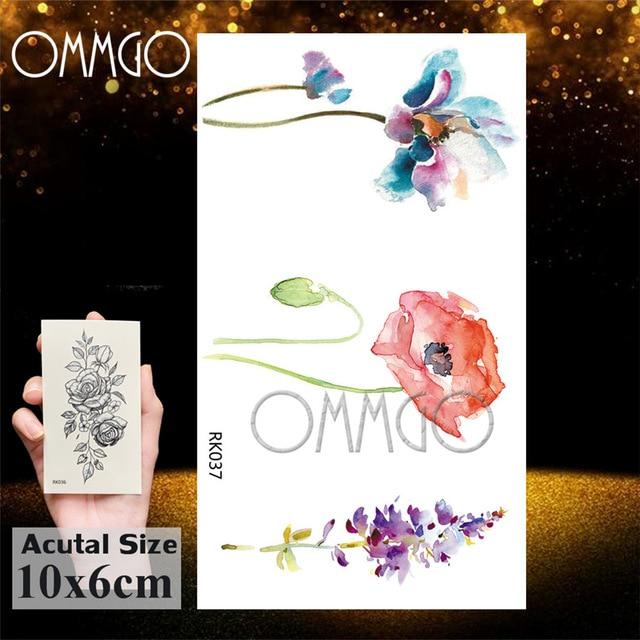 OMMGO Outspace Women Planet Brain Temporary Tattoo Sticker Waterproof Black Geometric Mountain Tatoos Body Art Fake Tattoo Paper