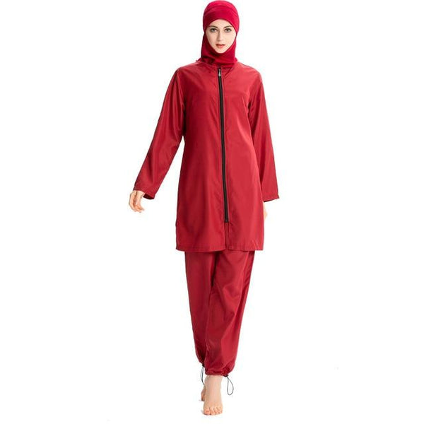 YONGSEN 2019 new Women Muslimah Islamic Swimsuit Sport Clothing Plus Size Burkinis Printed Floral Modest Muslim Swimwear Hijab