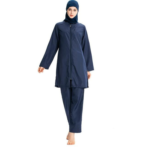 YONGSEN 2019 new Women Muslimah Islamic Swimsuit Sport Clothing Plus Size Burkinis Printed Floral Modest Muslim Swimwear Hijab