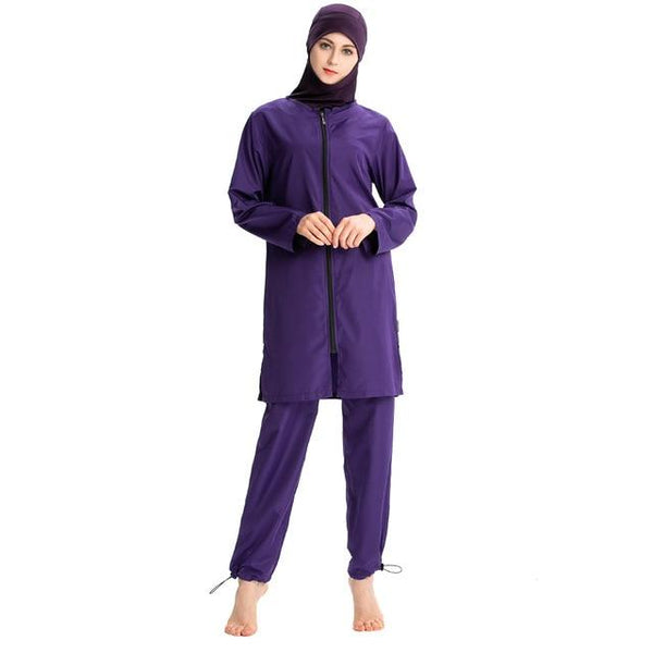YONGSEN 2019 new Women Muslimah Islamic Swimsuit Sport Clothing Plus Size Burkinis Printed Floral Modest Muslim Swimwear Hijab