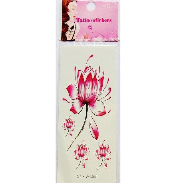 Waterproof Temporary Tattoos 3D Butterfly Flower Fake Tattoos Sticker