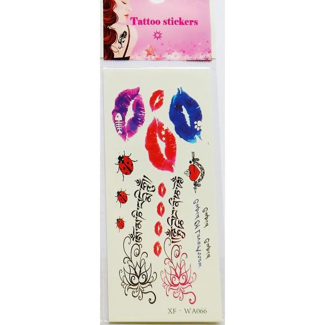 Waterproof Temporary Tattoos 3D Butterfly Flower Fake Tattoos Sticker