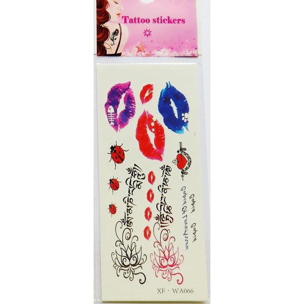 Waterproof Temporary Tattoos 3D Butterfly Flower Fake Tattoos Sticker