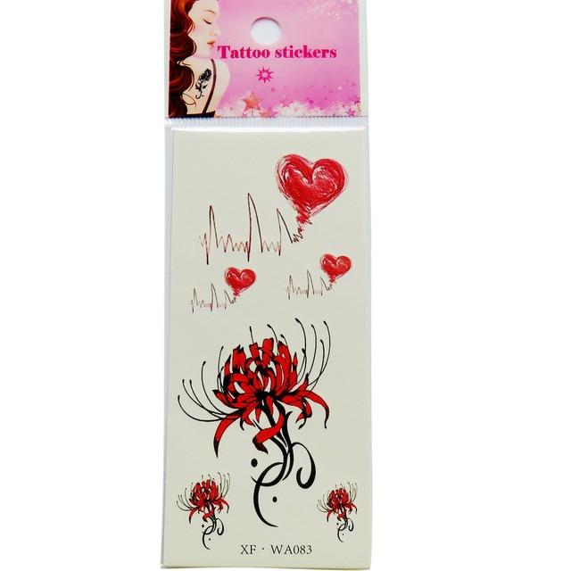Waterproof Temporary Tattoos 3D Butterfly Flower Fake Tattoos Sticker
