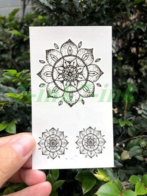Waterproof Temporary Tattoo Sticker black Clover Maple leaf tattoo flash tatoo fake Water Transfer  tatto for Woman Man