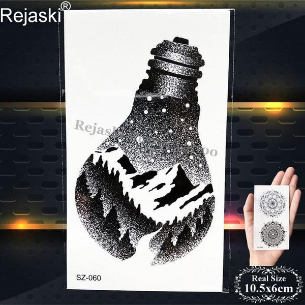 Rejaski Women Flirtatious Tattoo Stickres Body Art Painting Girl Fashion Temporary Tattoo Geometric Rose Dreamcatcher Fake Tatoo
