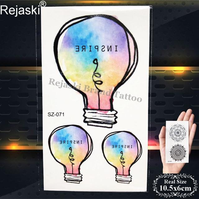 Rejaski Women Flirtatious Tattoo Stickres Body Art Painting Girl Fashion Temporary Tattoo Geometric Rose Dreamcatcher Fake Tatoo