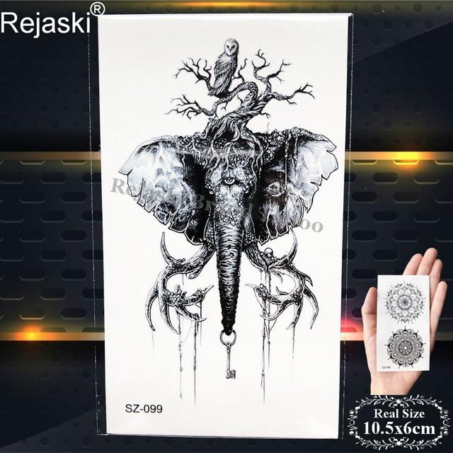 Rejaski Women Flirtatious Tattoo Stickres Body Art Painting Girl Fashion Temporary Tattoo Geometric Rose Dreamcatcher Fake Tatoo