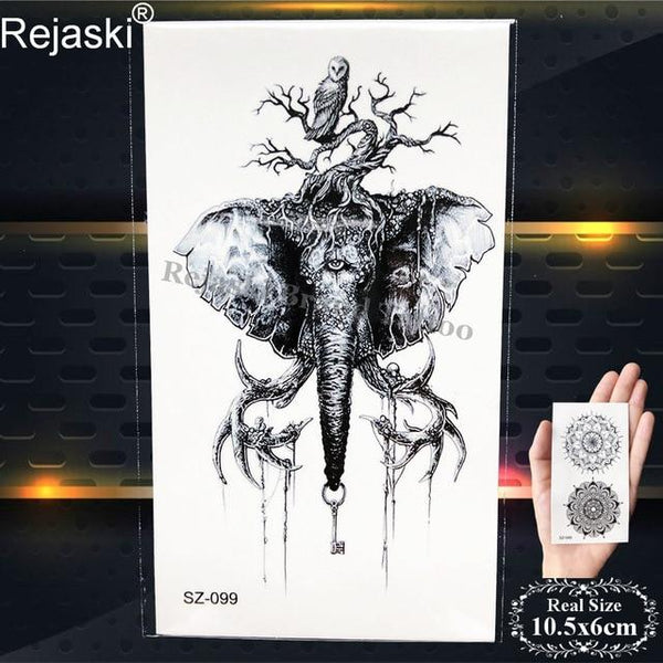 Rejaski Women Flirtatious Tattoo Stickres Body Art Painting Girl Fashion Temporary Tattoo Geometric Rose Dreamcatcher Fake Tatoo