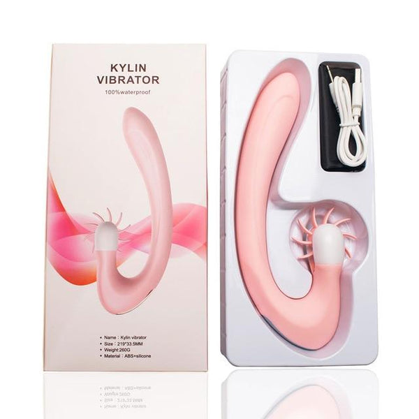 Tongue Vibrator for woman Orgasm lick Rotation Dildo Vibrator Clitoris Stimulation G-spot heating Adult Sex Toys For woman
