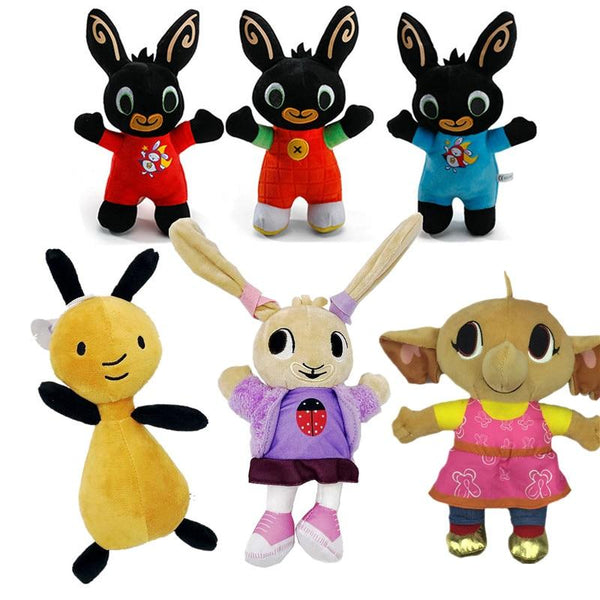 Animal Friends Bing Bunny Toy, Red Bunny Rabbit Bear Panda Fox Elephant Tinger Monkey Stuffed Animals Plush Toy For Girls