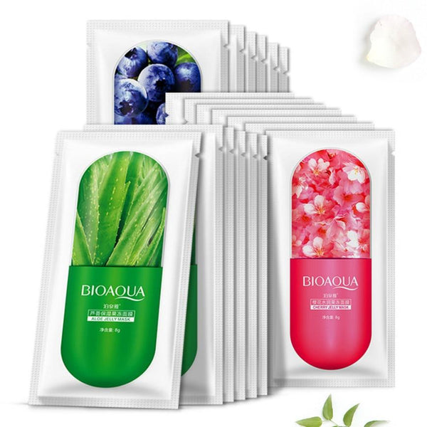 1 Pcs Sell Plant Jelly Skin Care Plant Facial Mask Moisturizing Oil Control Blackhead Remover Wrapped Mask Face Mask Face Care