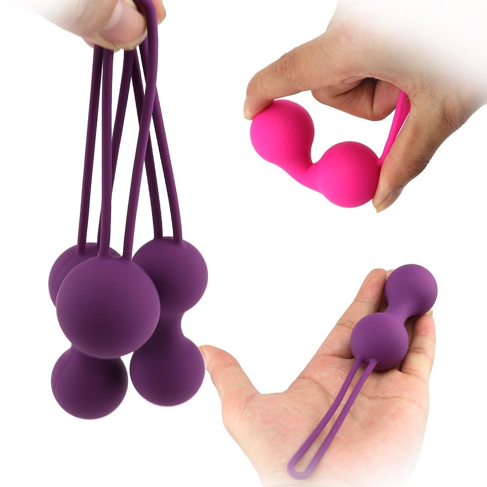 Fox Safe Silicone Smart Ball Kegel Ball Ben Wa Ball Vagina Tighten Exercise Machine Vaginal Geisha Ball Sex Toys for Women